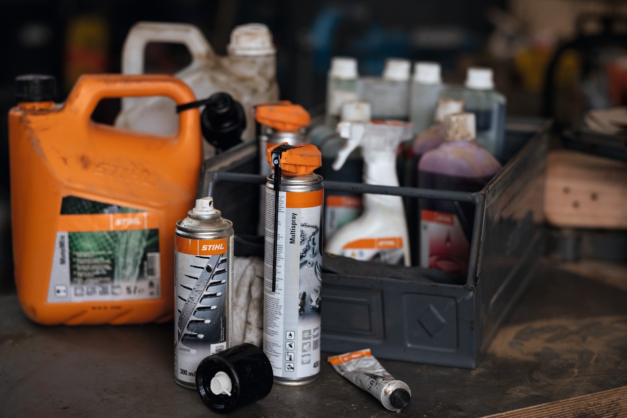 Various operating materials on a workbench