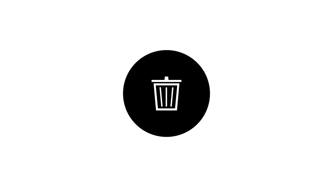  Trash can icon