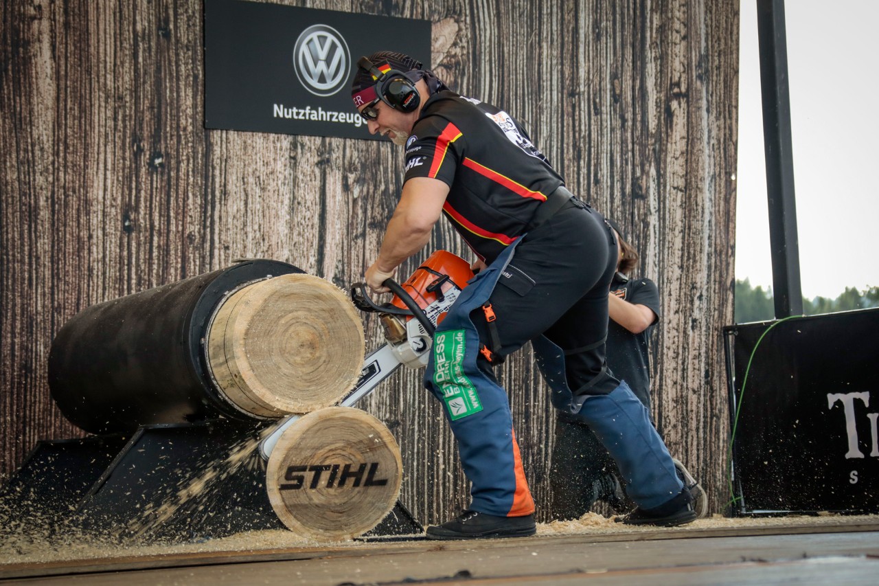 The German Dirk Braun, competing in Stock Saw