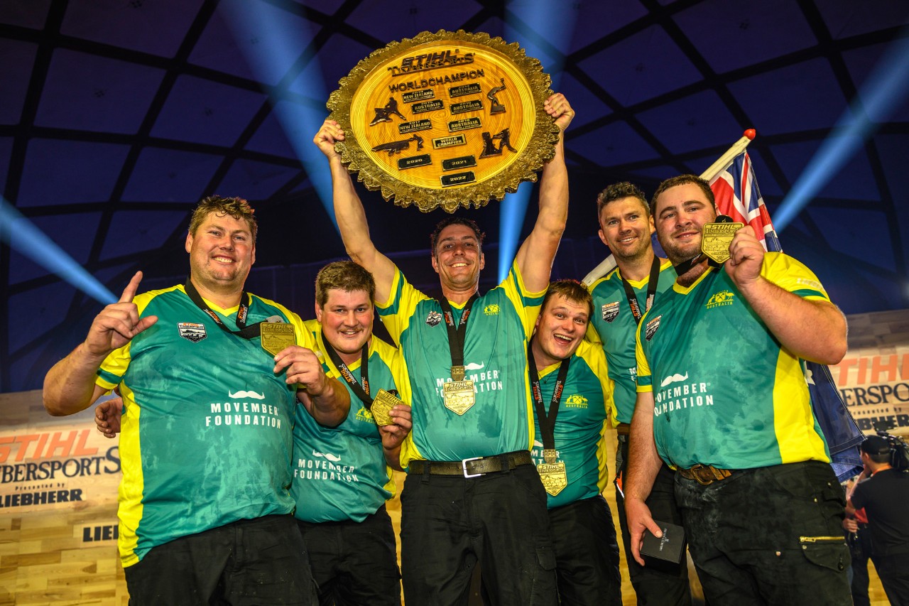 Winners of the 2018 STIHL Timbersports World Championship in Liverpool
